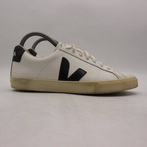Veja Esplar White Leather Black V Logo Women's Size 7 Casual Sneakers